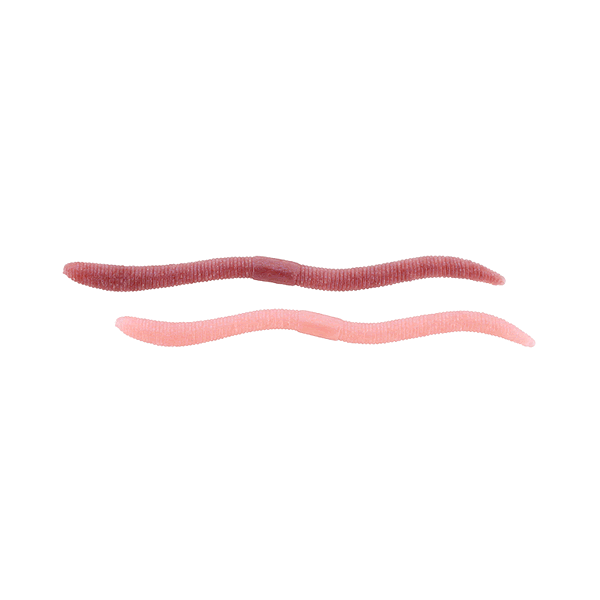 JACKALL FLICK SHAKE 500 4.8" TWO-TONE COLOR (8 pcs/pack) LIVELY EARTHWORM