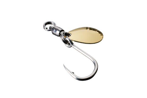 JACKALL BLADE JIGGING HOOK SET SINGLE GOLD S (2pcs / pack)