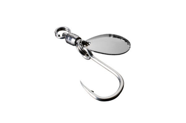 JACKALL BLADE JIGGING HOOK SET SINGLE SILVER S (2pcs / pack)