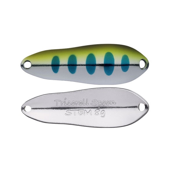 TIMON TRICOROLL SPOON STEM 6g Length: 50 mm / Weight: 6 g Sinking Silver Yamame