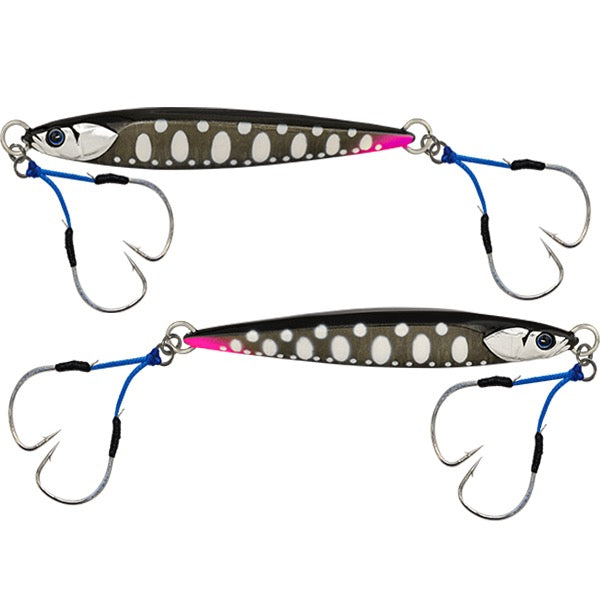 JACKALL BAMBLUZ JIG SHORT 180g SAKURAMASU Special G-0901 OBORO BLACK GLOW