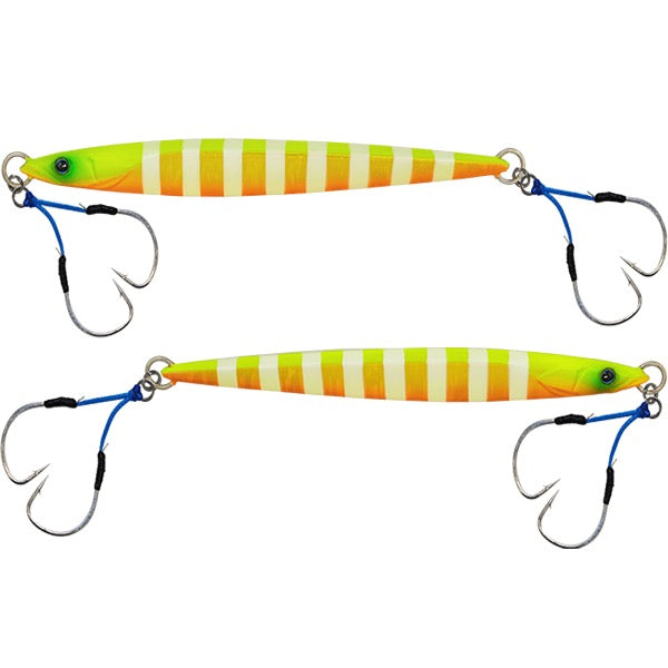 JACKALL BAMBLUZ JIG SEMILONG 150g SAKURAMASU Special G-0903 CHURKIN GLOW STRIPE