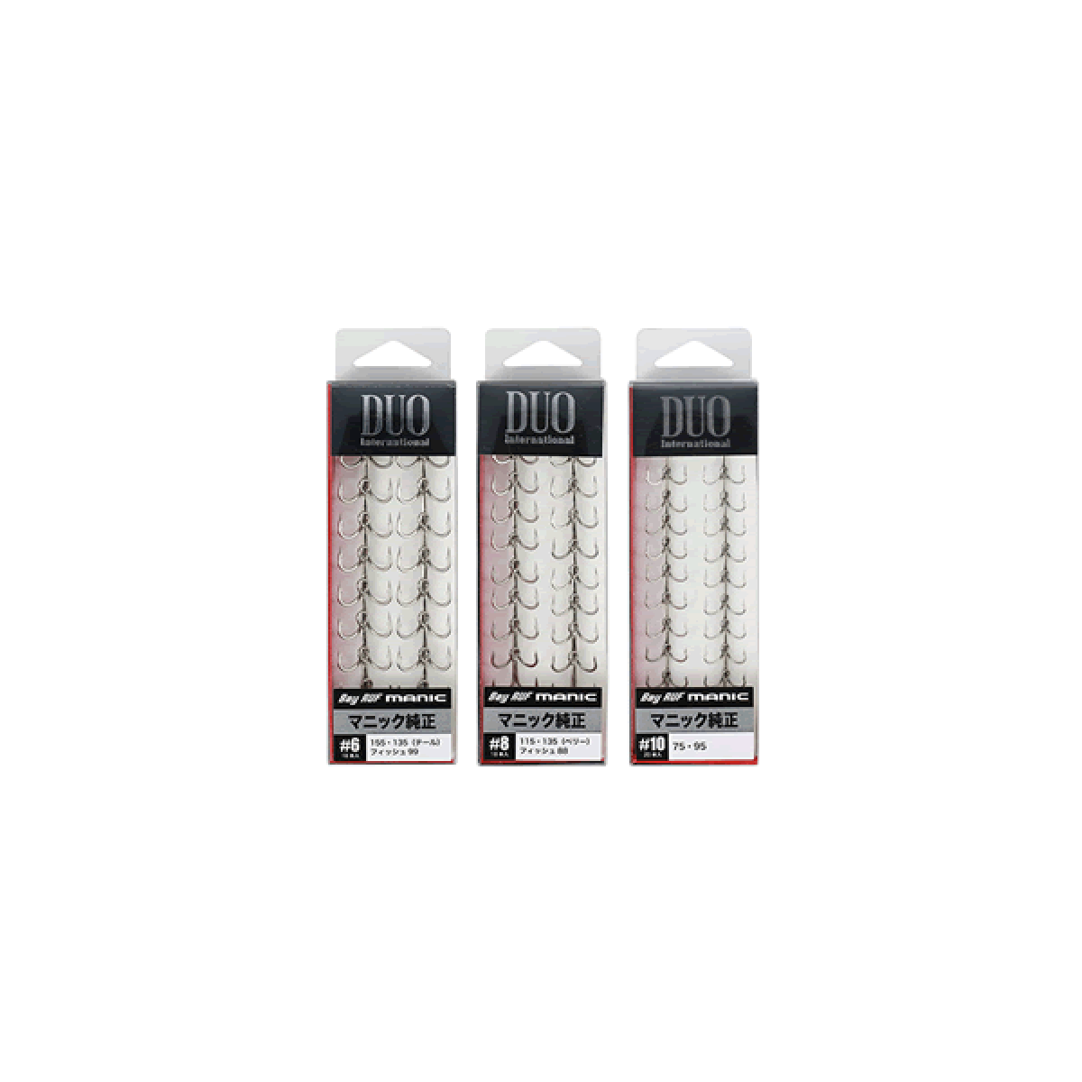 DUO MANIC TREBLE HOOK #8 (18 pcs/pack)