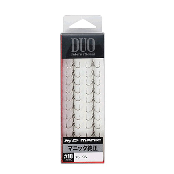 DUO Treble Hook Bay RUF MANIC #10 (20pcs / Pack)