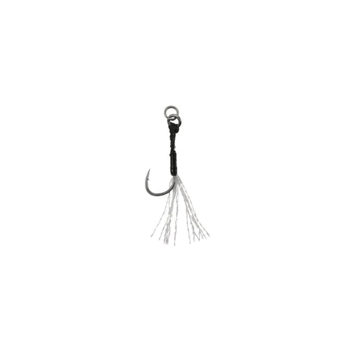 DUO DRAG METAL CAST ASSIST HOOK SINGLE CLEAR TINSEL #14 (5 pcs/pack)