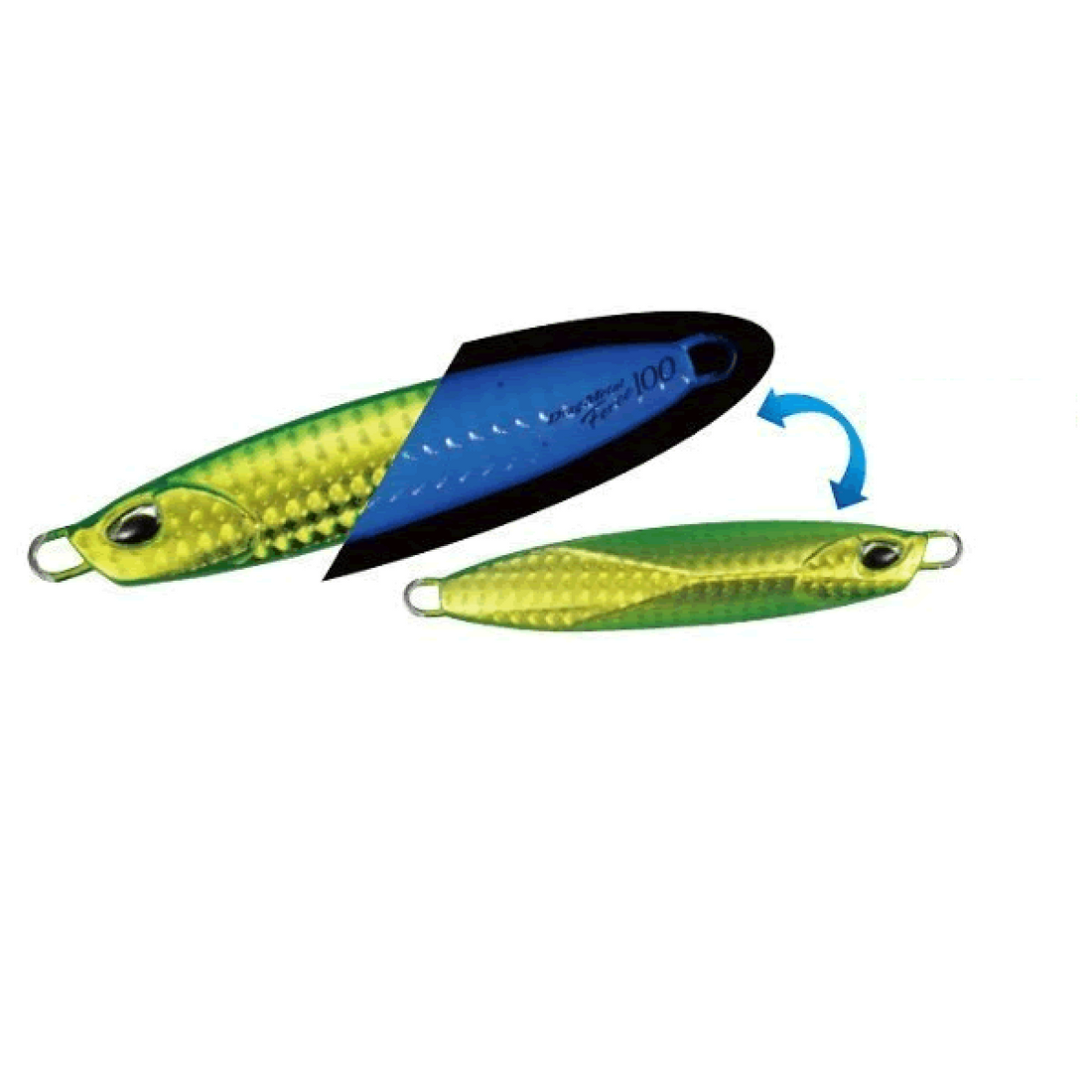 DUO DRAG METAL FORCE 60g 70mm : 60g PBA0512 UV GREEN GOLD saltwater fishing lure