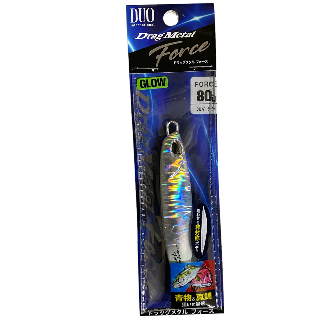 DUO DRAG METAL FORCE 80g 80mm : 80g PPA0518 SILVER GLOW saltwater fishing lure — photo 2