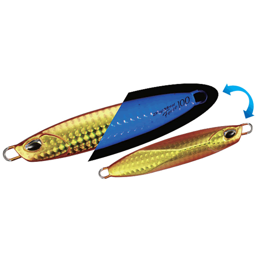 DUO DRAG METAL FORCE 100g 85mm : 100g PBA0516 UV RED GOLD saltwater fishing lure