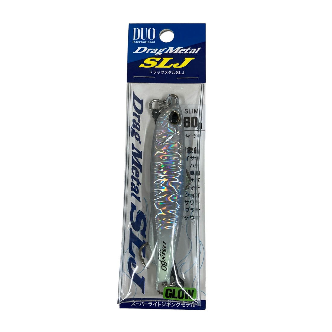 DUO DRAG METAL SLIM SLJ 80g 90mm : 80g PPA0518 SILVER GLOW saltwater fishing lure — photo 2