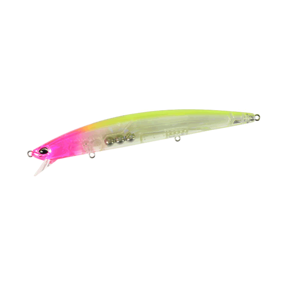 DUO Tide Minnow SPRAT 140SF 140mm : 24.5g Slow Floating CLA0602 Clear Pink Head Chart saltwater fishing lure