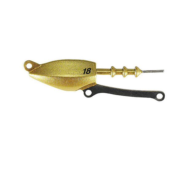 DUO BEACH WALKER SPARROW HEAD 18g : #6 (Head 2 pcs : Hook 4pcs / pack) PCC0481 GOLD fishing terminal tackle