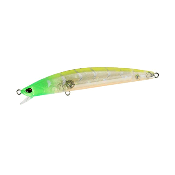 DUO TIDE MINNOW SPRAT 100SF 100mm : 13g Slow Floating CEA0737 LIME HEAD CLEAR GIGO saltwater fishing lure