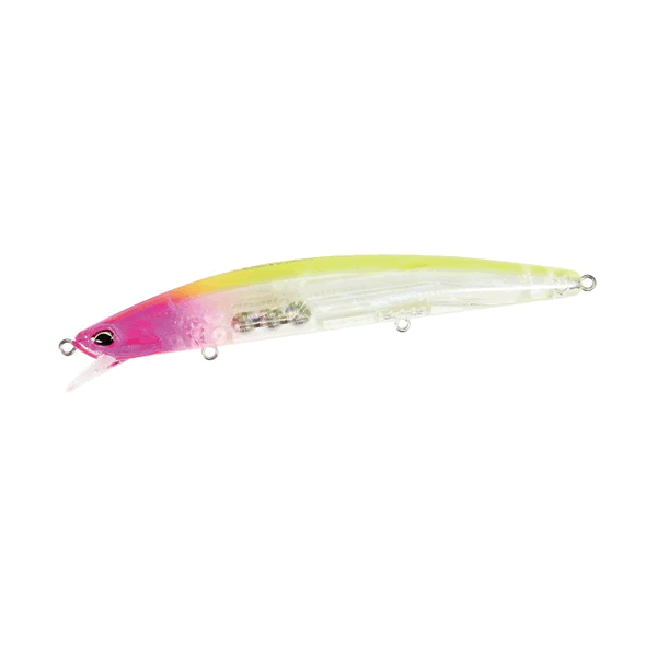 DUO TIDE MINNOW SPRAT 120S 120mm : 23g Sinking CLA0602 CLEAR PINK HEAD CHART
