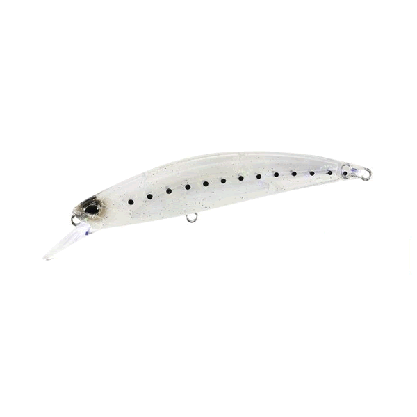 DUO SPEARHEAD RYUKI 80S SW 80mm : 12g Sinking CEA4101 UV CLEAR HOLO SHIRASU GB saltwater fishing lure