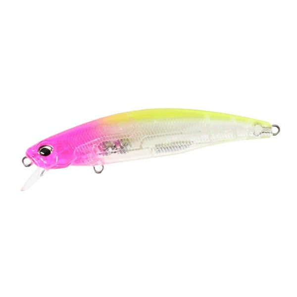 DUO Tide Minnow 90S 90mm : 15g Sinking CLA0602 CLEAR PINK HEAD CHART
