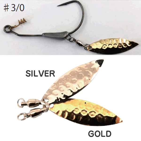 ZAPPU BLANDING PILE DRIVER ALABAMA RIG SPECIAL #1/0 (4 pcs/pack) GOLD fishing terminal tackle