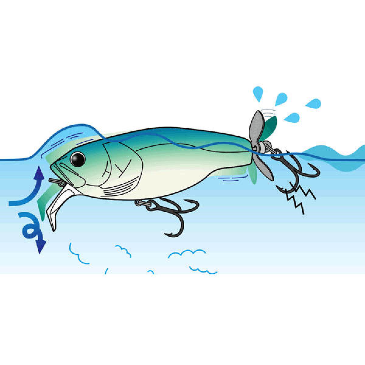 deps BUZZJET 96mm : 30g #05 HOT TIGER - Britannic Trade