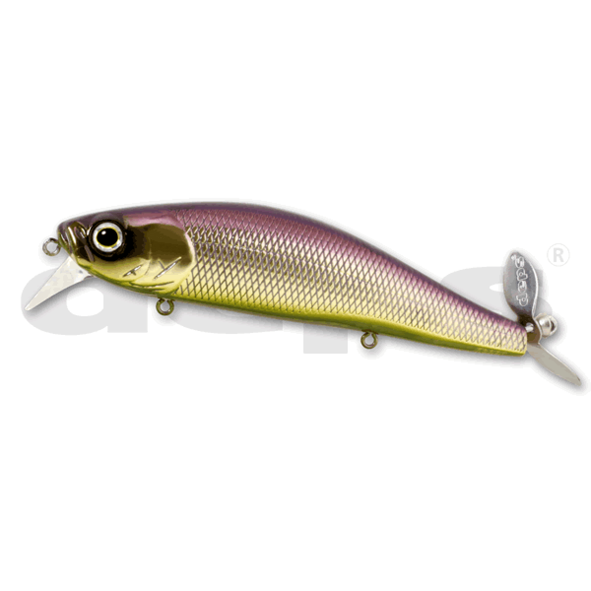 deps SPIRALMINNOW 120mm : 25.0g #15 PURPLE FUROSUTO - Britannic Trade