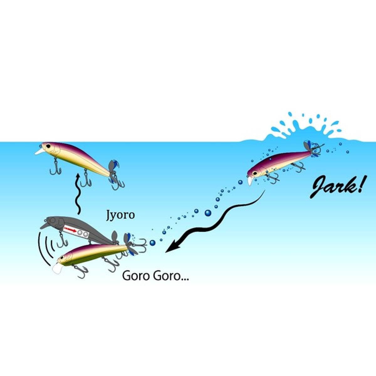 deps SPIRALMINNOW 120mm : 25.0g #16 JET BLACK - Britannic Trade