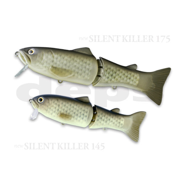 deps new SILENTKILLER 145 145mm : 1.6oz Floating #01 FLASH CARP freshwater fishing lure
