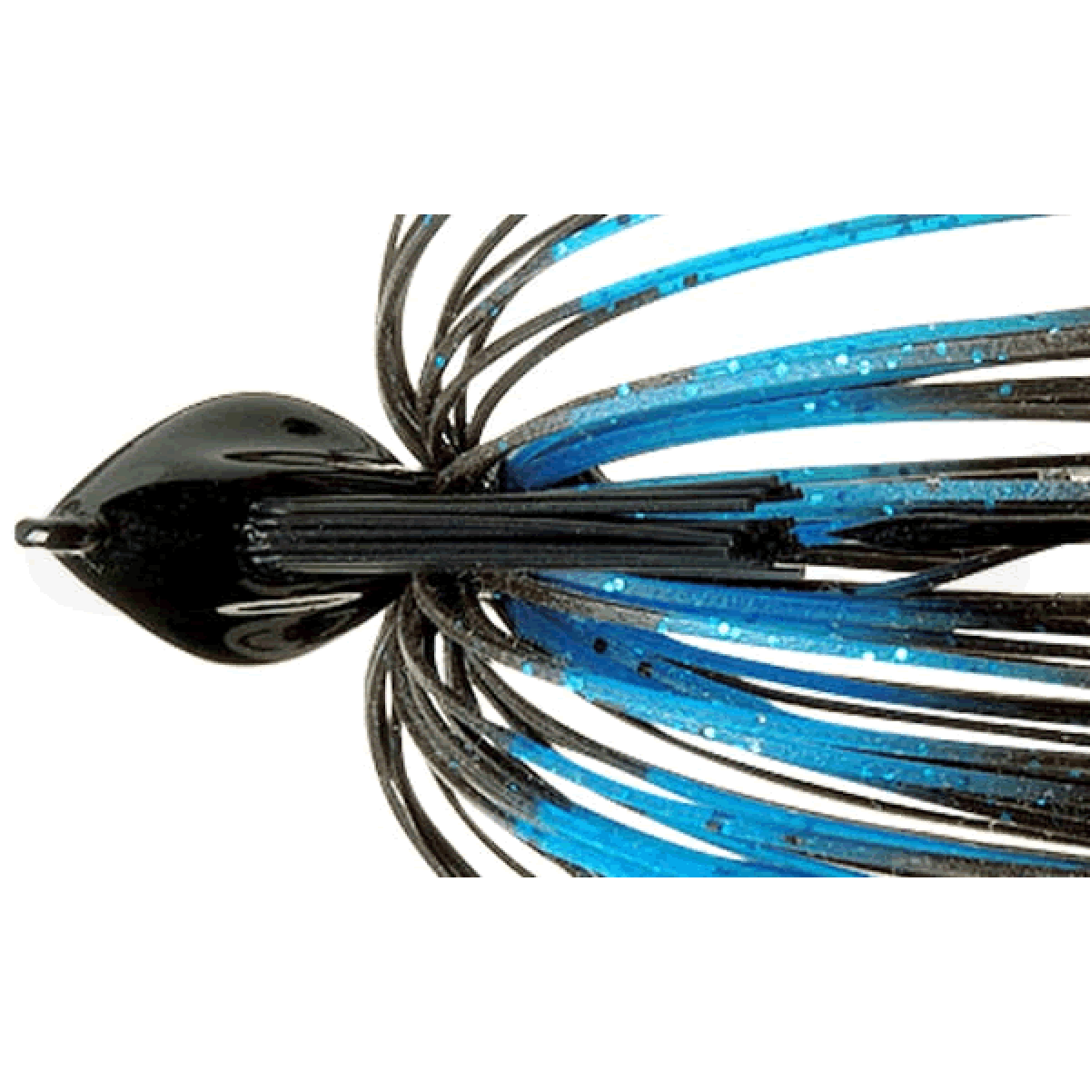 deps FLAT BACK JIG 3/8oz Silicone Skirt #52 BLUE BLACK