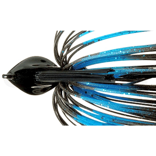 deps FLAT BACK JIG 3/8oz Silicone Skirt #52 BLUE BLACK