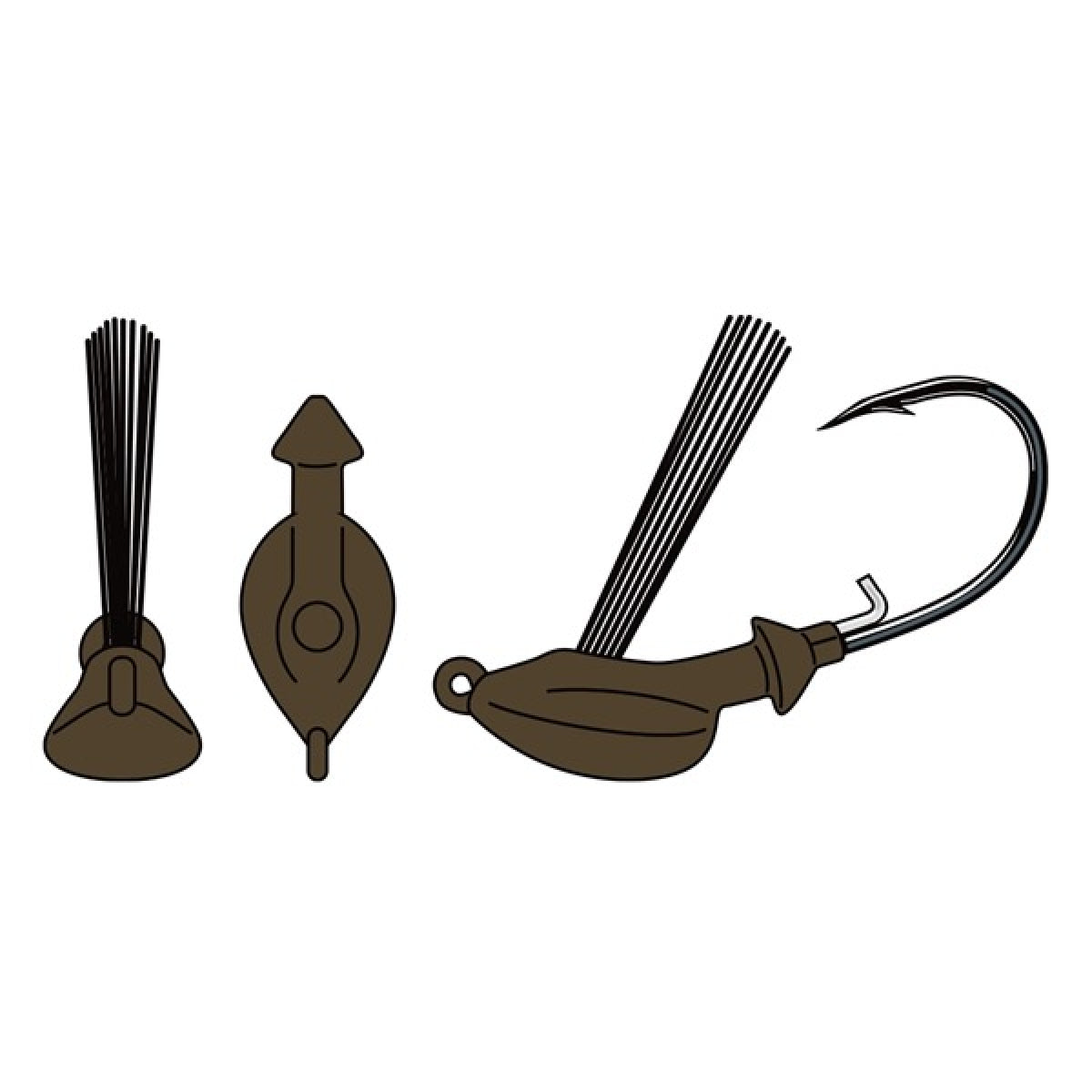 deps FLAT BACK JIG 1/2oz #50 BIWAKO SPECIAL