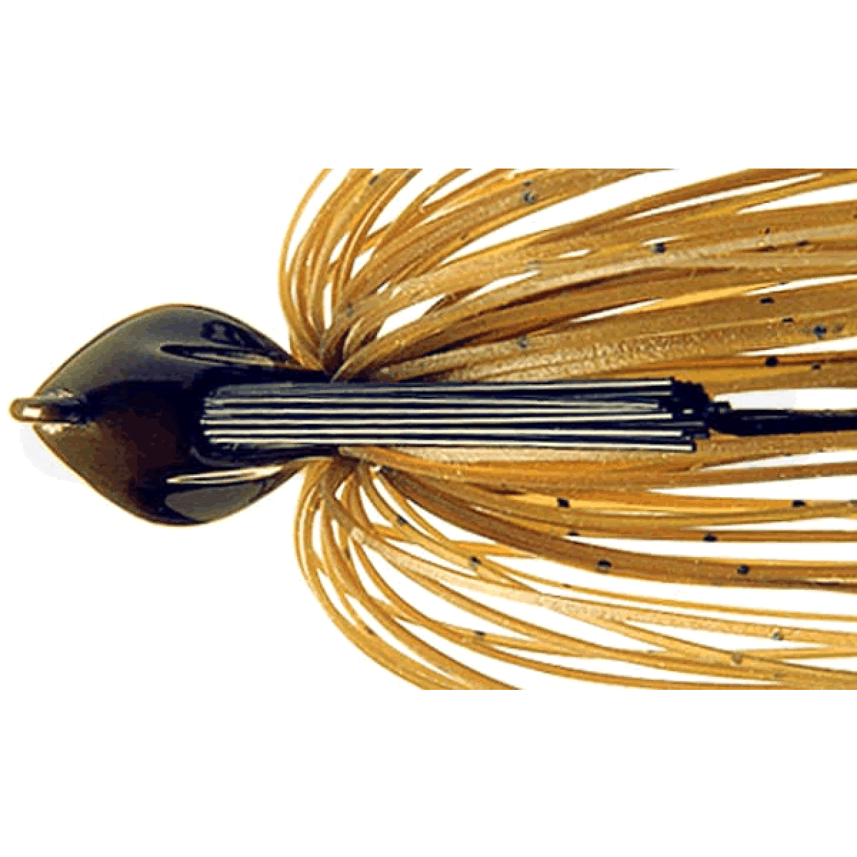 deps FLAT BACK JIG 3/4oz Silicone Skirt #53 GREEN PUMPKIN SEED - Britannic Trade