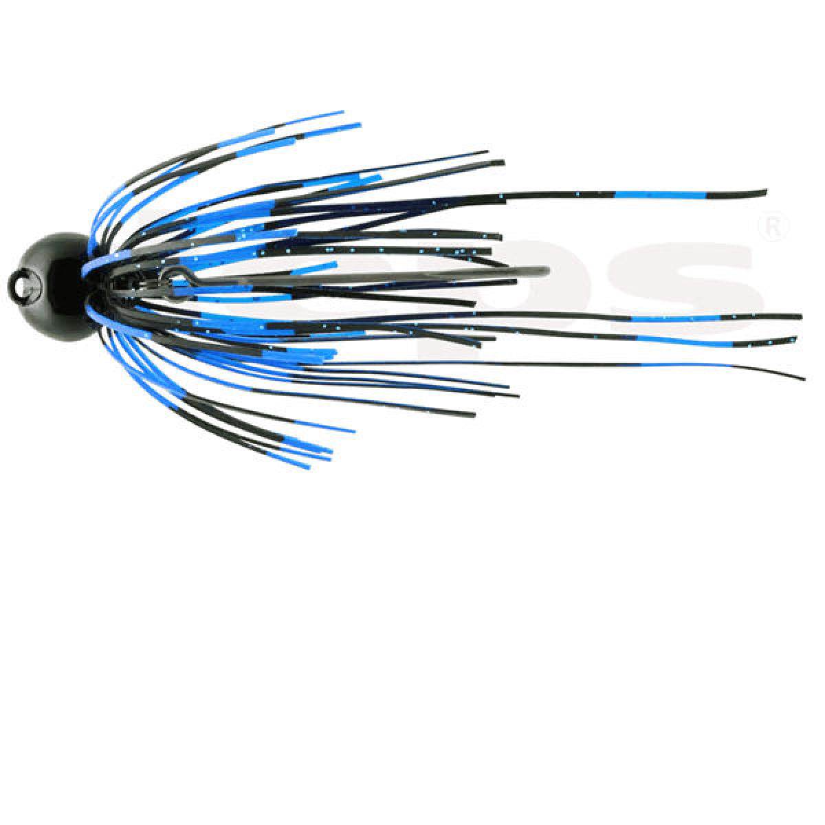 deps SLIP HEAD JIG 5/8oz Silicone Skirt #04 BLUE BLACK - Britannic Trade