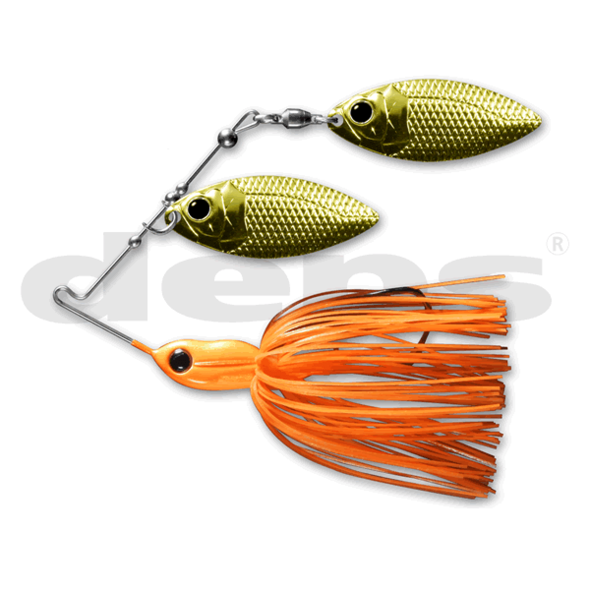 deps MINI BROS 1/4oz SW Single Willow #15 BURNING ORANGE - Britannic Trade