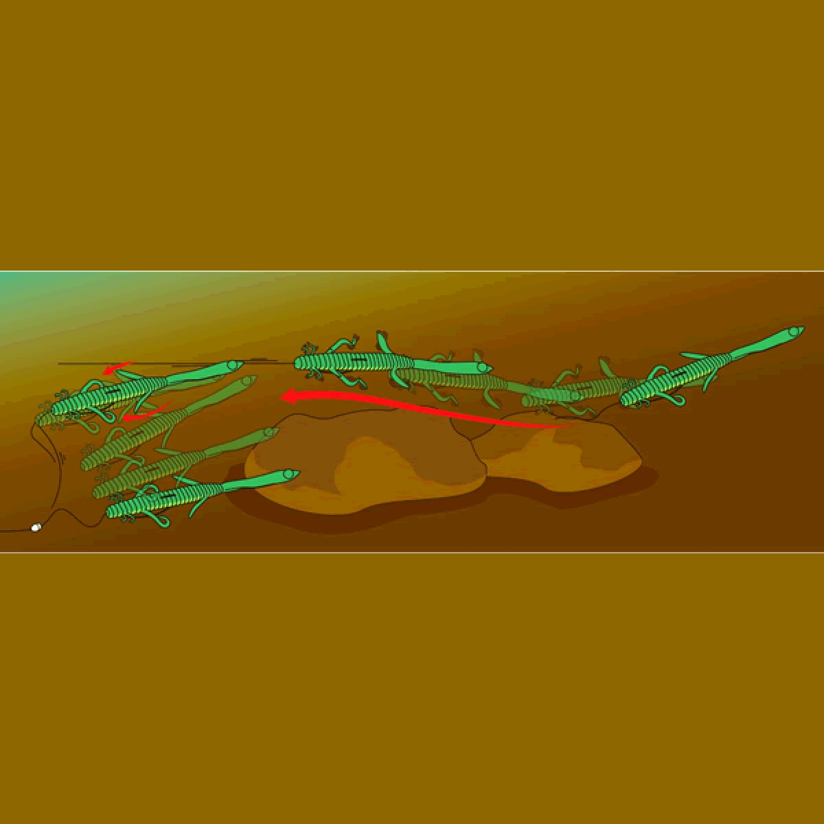 deps DEATHADDER LIZARD 8" (5 pcs/pack) #05 SMOKE/BLUE FLAKE