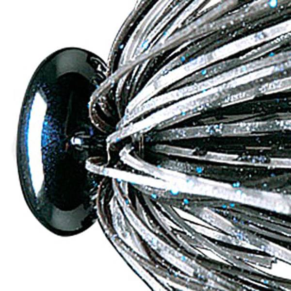 deps HEAD LOCK JIG 3/4oz 3/4oz Silicone Skirt #37 SCALE BLACK - Britannic Trade