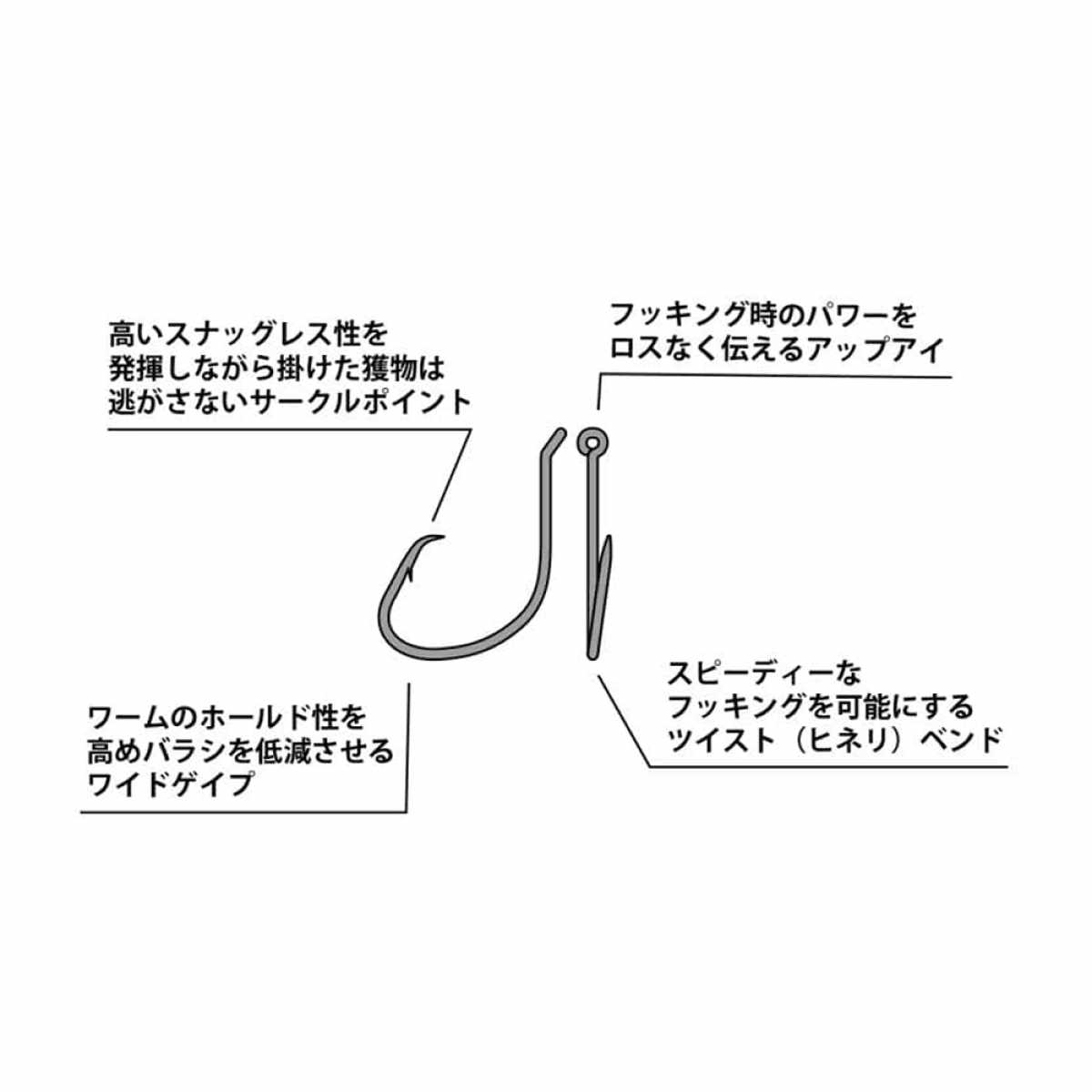 deps KINKU HOOK WEEDLESS #1/0 - Britannic Trade