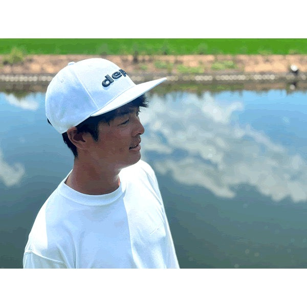 deps deps LOGO CAP Free Beyaz x Siyah