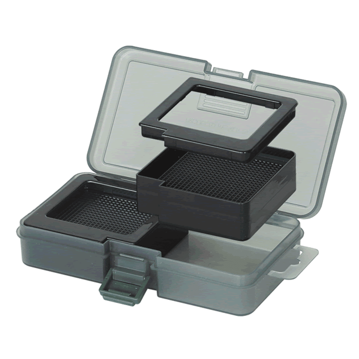 PROX TWIN BAIT BOX M PX421MK SMOKE BLACK - Britannic Trade