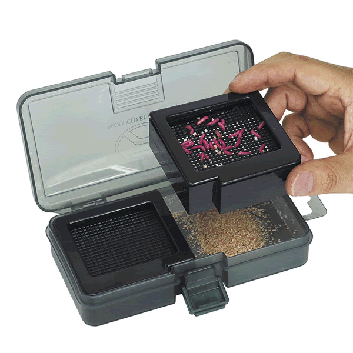 PROX TWIN BAIT BOX M PX421CL CLEAR - Britannic Trade