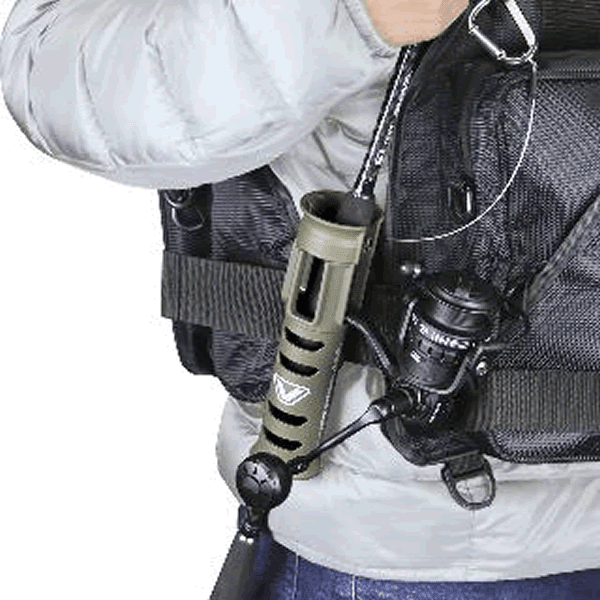 PROX VICEO TURN LOCK ROD HOLSTER 190mm : ROD MAX φ37.5m VC305O OLIVE DRAB - Britannic Trade