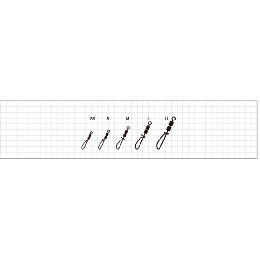 odz W ROLLING EGING SNAP L OS-19 (10 pcs/pack) fishing terminal tackle — photo 2