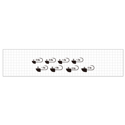 odz RANGE CROSS HEAD NS 4-1.5g ZH-38 (5 pcs/pack) fishing terminal tackle — photo 2