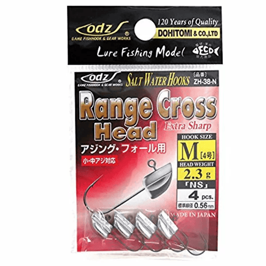 odz RANGE CROSS HEAD NS 4-2.3g ZH-38 (4 pcs/pack) - Britannic Trade