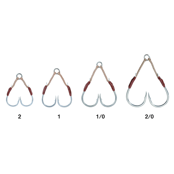 Gamakatsu Assist Hook SHORT SNIPER SINGLE #1 (2 sets/pack) SILVER