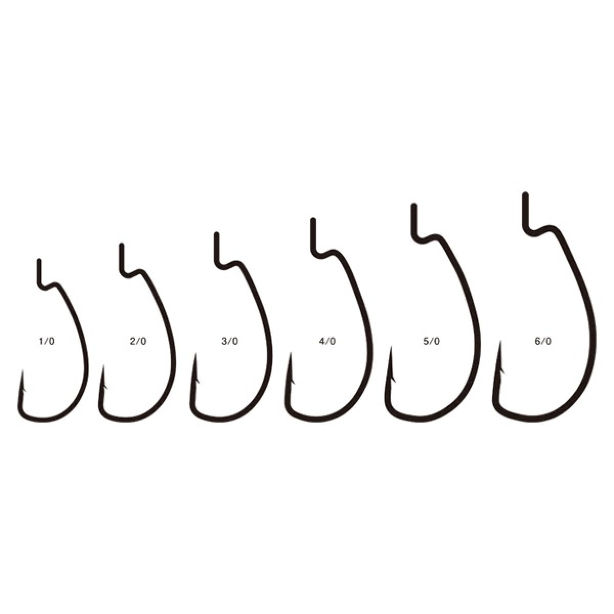 Gamakatsu WORM 316 #2/0 (7 pcs/pack) NSB