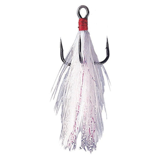 Gamakatsu TREBLE 13FT #6 (2 pcs/pack) WHITE x RED fishing terminal tackle — photo 2