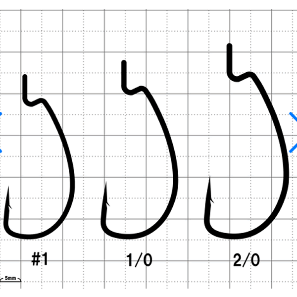 Gamakatsu WORM 316 #1 (7 pcs/pack) NSB
