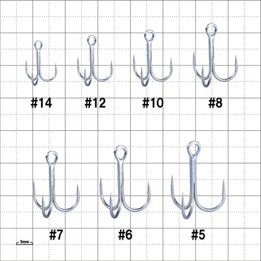 Gamakatsu Treble RB-MH #8 (6 pcs/pack) HYPER SHIELD