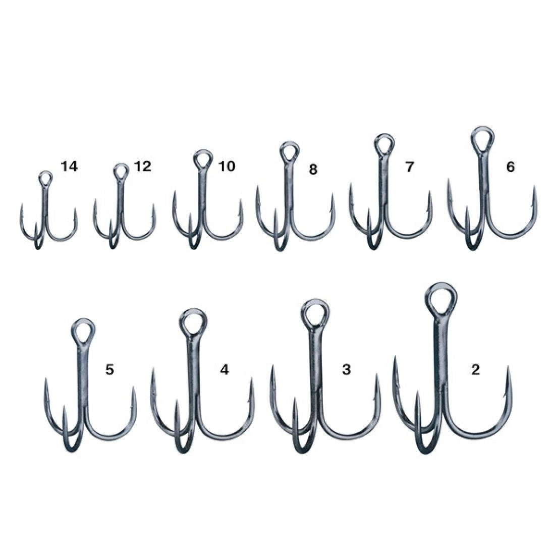 Gamakatsu TREBLE RB M #2 (6 pcs/pack) fishing terminal tackle — photo 2