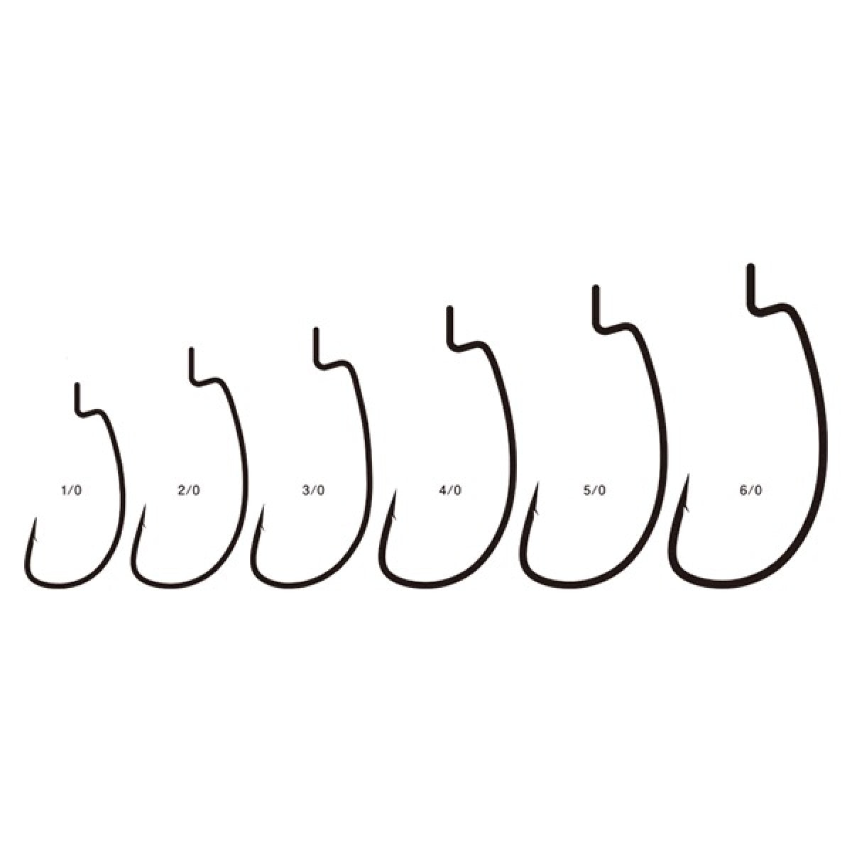 Gamakatsu ELITE TOURER WORM 316R #6/0 (3 pcs/pack) NSB