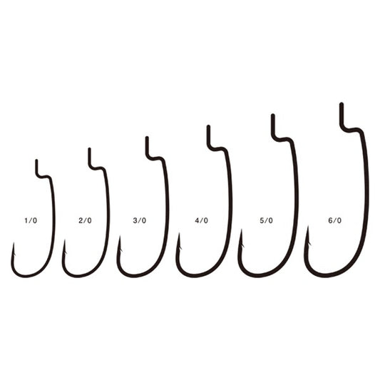 Gamakatsu ELITE TOURER WORM 34R #1/0 (6 pcs/pack) fishing terminal tackle — photo 2