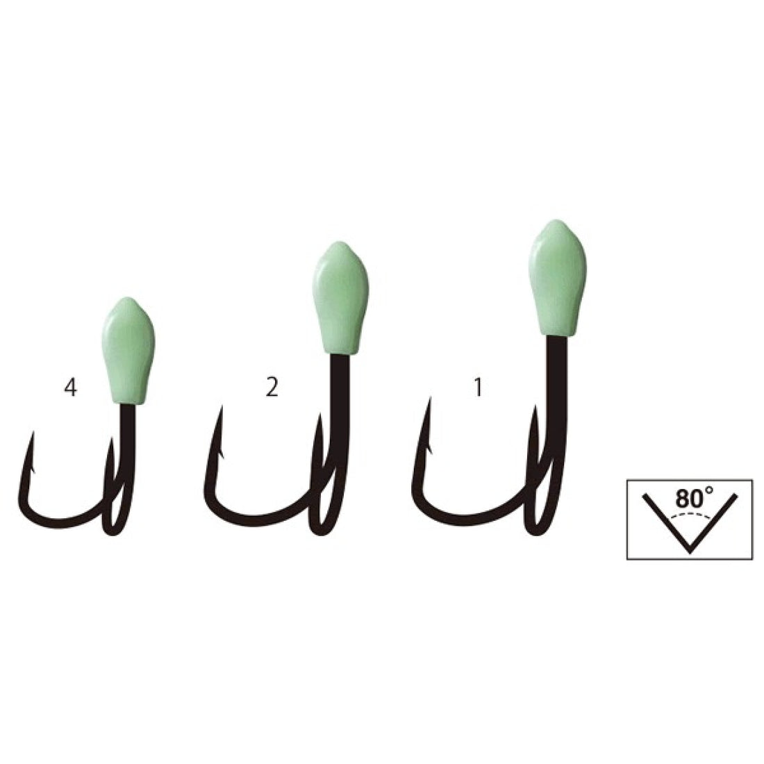 Gamakatsu WIND TRAILER DOUBLE 21 #1 (4 pcs/pack) fishing terminal tackle — photo 2