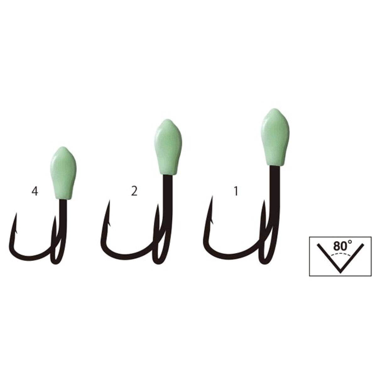 Gamakatsu WIND TRAILER DOUBLE 21 #2 (4 pcs/pack) - Britannic Trade